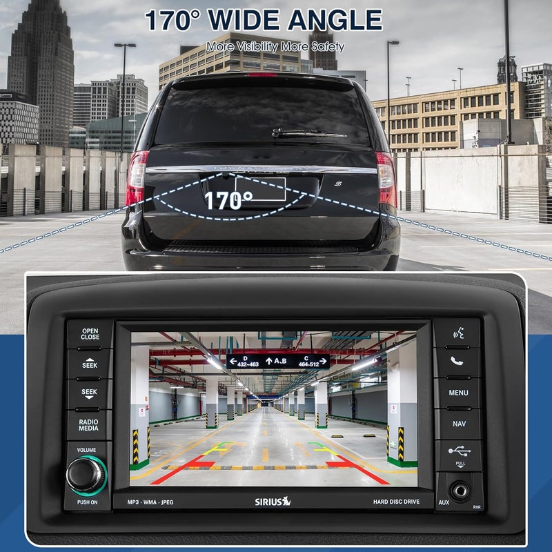 ACAUTO Rear View Backup Camera Fit for Chrysler Town & Country 2011-2016, fit for Dodge Grand Caravan 2011-2020, Reversing Parking Assist Camera OE Replacement 4672639AA,CH1960103 - Image 4